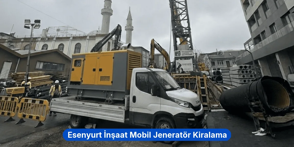 Esenyurt İnşaat Mobil Jeneratör Kiralama